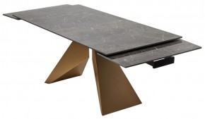 Стол ALES 180 BLACK GRAVE SOLID CERAMIC, керамика / бронзовый, ®DISAUR в Губкинском - gubkinskiy.mebel24.online | фото 9