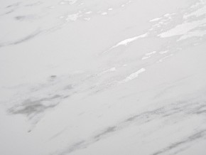 Стол BELLUNO 160 MARBLES KL-99 Белый мрамор матовый, итальянская керамика/ белый каркас, ®DISAUR в Губкинском - gubkinskiy.mebel24.online | фото 3