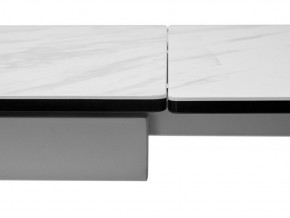 Стол BELLUNO 160 MARBLES KL-99 Белый мрамор матовый, итальянская керамика/ белый каркас, ®DISAUR в Губкинском - gubkinskiy.mebel24.online | фото 9