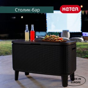 Стол Беви Бар (Bevy Bar Large Cool Bar), коричневый в Губкинском - gubkinskiy.mebel24.online | фото 4