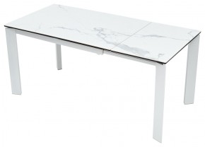 Стол CORNER 120 MATTE STATUARIO Белый мрамор матовый керамика, стекло/ белый каркас, ®DISAUR в Губкинском - gubkinskiy.mebel24.online | фото 3