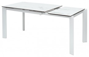 Стол CORNER 120 MATTE STATUARIO Белый мрамор матовый керамика, стекло/ белый каркас, ®DISAUR в Губкинском - gubkinskiy.mebel24.online | фото 4