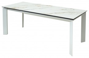 Стол CREMONA 160 KL-188 Контрастный мрамор / белый каркас, ®DISAUR в Губкинском - gubkinskiy.mebel24.online | фото 3