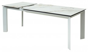 Стол CREMONA 160 KL-188 Контрастный мрамор / белый каркас, ®DISAUR в Губкинском - gubkinskiy.mebel24.online | фото 6