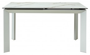 Стол CREMONA 160 KL-188 Контрастный мрамор / белый каркас, ®DISAUR в Губкинском - gubkinskiy.mebel24.online | фото 8