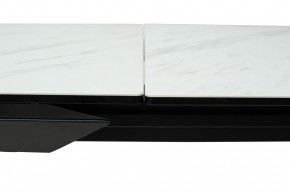 Стол CREMONA 160 KL-99 Белый мрамор матовый, итальянская керамика / черный каркас, ®DISAUR в Губкинском - gubkinskiy.mebel24.online | фото 4