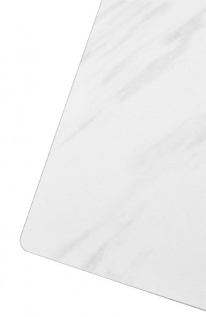 Стол FONDI 180 MARBLES KL-99 Белый мрамор матовый, итальянская керамика/ черный каркас, ®DISAUR в Губкинском - gubkinskiy.mebel24.online | фото 6