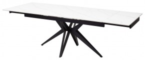 Стол FORIO 160 MATT WHITE MARBLE SOLID CERAMIC / BLACK, ®DISAUR в Губкинском - gubkinskiy.mebel24.online | фото 5