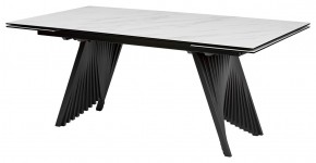 Стол IVAR 180 MARBLES KL-99 Белый мрамор, итальянская керамика/серый, ®DISAUR в Губкинском - gubkinskiy.mebel24.online | фото 1