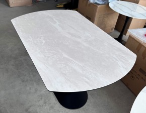 Стол KAI 140 TL-109 поворотная система раскладки, испанская керамика / Темно-серый / Черный, ®DISAUR в Губкинском - gubkinskiy.mebel24.online | фото 7