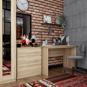 Стол КАСТОР письменный 120х65, цвет Дуб Сонома в Губкинском - gubkinskiy.mebel24.online | фото 3