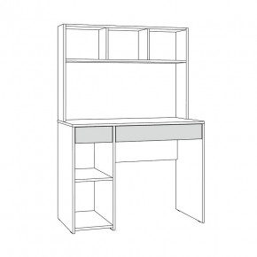 Стол компьютерный 12.77 F Комфорт (Дуб Золотой CRAFT) в Губкинском - gubkinskiy.mebel24.online | фото 2