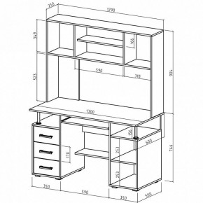 Стол компьютерный Амбер в Губкинском - gubkinskiy.mebel24.online | фото 3