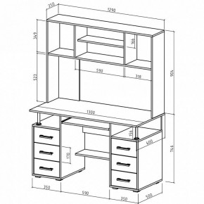 Стол компьютерный Амбер в Губкинском - gubkinskiy.mebel24.online | фото 3