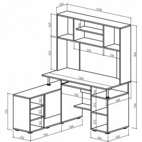 Стол компьютерный Амбер в Губкинском - gubkinskiy.mebel24.online | фото 3