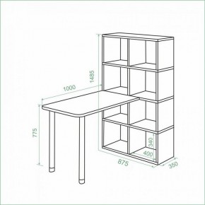 Стол компьютерный Bartolo в Губкинском - gubkinskiy.mebel24.online | фото 3