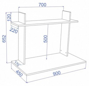 Стол компьютерный Cross СтТ1 в Губкинском - gubkinskiy.mebel24.online | фото 2