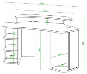 Стол компьютерный Домино Lite СК-160 в Губкинском - gubkinskiy.mebel24.online | фото 2
