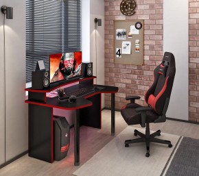 Стол компьютерный Домино Lite СКЛ-Игр140+НКИЛ140 в Губкинском - gubkinskiy.mebel24.online | фото 2