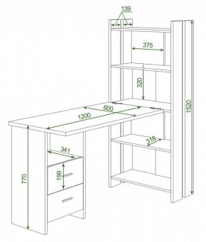 Стол компьютерный Домино Lite СТЛ-ОВ+С120Р в Губкинском - gubkinskiy.mebel24.online | фото 2