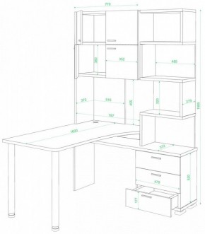 Стол компьютерный Домино нельсон СР-500М/160 в Губкинском - gubkinskiy.mebel24.online | фото 2