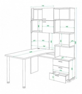 Стол компьютерный Домино нельсон СР-500М140 в Губкинском - gubkinskiy.mebel24.online | фото 3