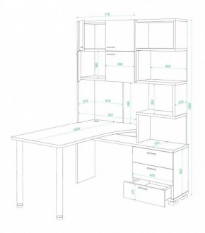 Стол компьютерный Домино нельсон СР-500М160 в Губкинском - gubkinskiy.mebel24.online | фото 3