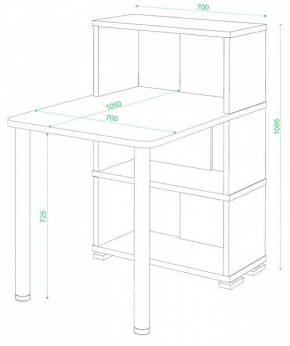 Стол компьютерный Домино СБ-10М/3 в Губкинском - gubkinskiy.mebel24.online | фото 2