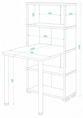 Стол компьютерный Домино СБ-10М/4 в Губкинском - gubkinskiy.mebel24.online | фото 2
