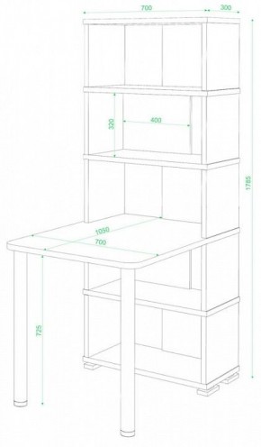Стол компьютерный Домино СБ-10М/5 в Губкинском - gubkinskiy.mebel24.online | фото 2