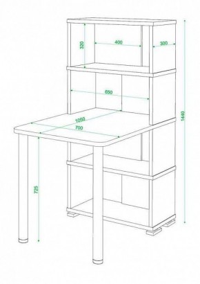 Стол компьютерный Домино СБ-10М4 в Губкинском - gubkinskiy.mebel24.online | фото 4