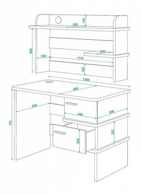 Стол компьютерный Домино СД-15 в Губкинском - gubkinskiy.mebel24.online | фото 4