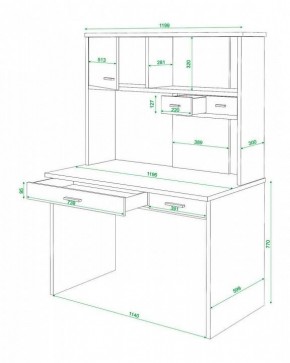 Стол компьютерный Домино СК-60 в Губкинском - gubkinskiy.mebel24.online | фото 2