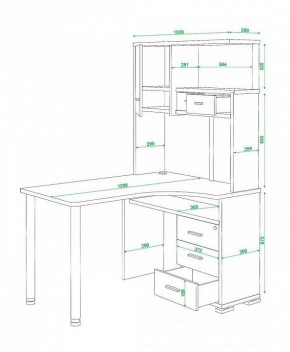 Стол компьютерный Домино СР-130 в Губкинском - gubkinskiy.mebel24.online | фото 5