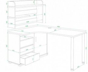 Стол компьютерный Домино СР-145М в Губкинском - gubkinskiy.mebel24.online | фото 2