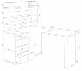 Стол компьютерный Домино СР-145М в Губкинском - gubkinskiy.mebel24.online | фото 3