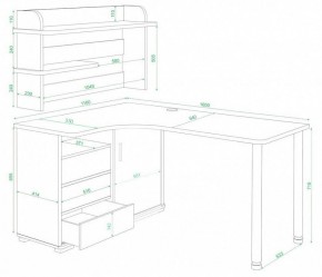 Стол компьютерный Домино СР-145М в Губкинском - gubkinskiy.mebel24.online | фото 3