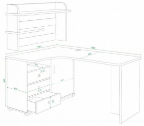 Стол компьютерный Домино СР-165 в Губкинском - gubkinskiy.mebel24.online | фото 2