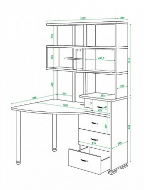Стол компьютерный Домино СР-320 в Губкинском - gubkinskiy.mebel24.online | фото 5