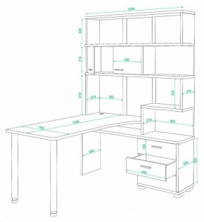 Стол компьютерный Домино СР-420/130 в Губкинском - gubkinskiy.mebel24.online | фото 2