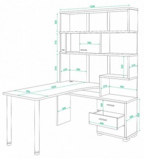 Стол компьютерный Домино СР-420/150 в Губкинском - gubkinskiy.mebel24.online | фото 2