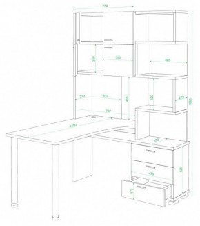 Стол компьютерный Домино СР-500М/140 в Губкинском - gubkinskiy.mebel24.online | фото 2