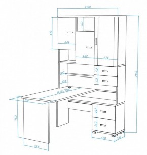 Стол компьютерный Домино СР-620/140 в Губкинском - gubkinskiy.mebel24.online | фото 3