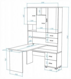 Стол компьютерный Домино СР-620-160 в Губкинском - gubkinskiy.mebel24.online | фото 2