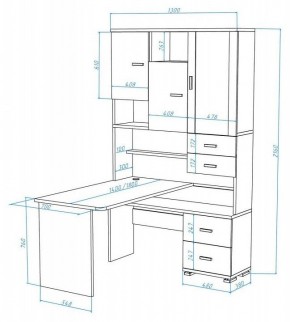 Стол компьютерный Домино СР-620/180 в Губкинском - gubkinskiy.mebel24.online | фото 2