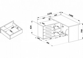 Стол компьютерный КСТ-109Л в Губкинском - gubkinskiy.mebel24.online | фото 7