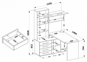 Стол компьютерный КСТ-14П в Губкинском - gubkinskiy.mebel24.online | фото 8