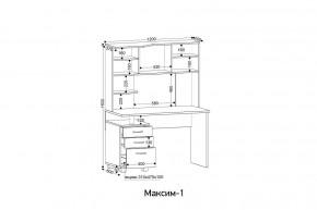 Стол компьютерный Максим 1 в Губкинском - gubkinskiy.mebel24.online | фото 9