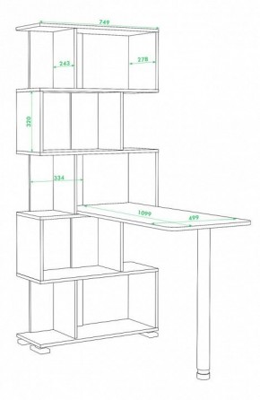 Стол компьютерный СЛ-5СТ в Губкинском - gubkinskiy.mebel24.online | фото 2