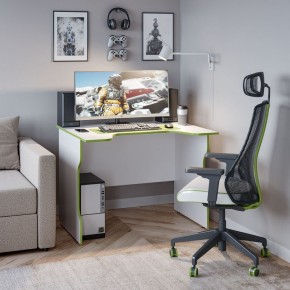 Стол компьютерный ВАРДИГ K2 100x82, белый/лайм в Губкинском - gubkinskiy.mebel24.online | фото 4